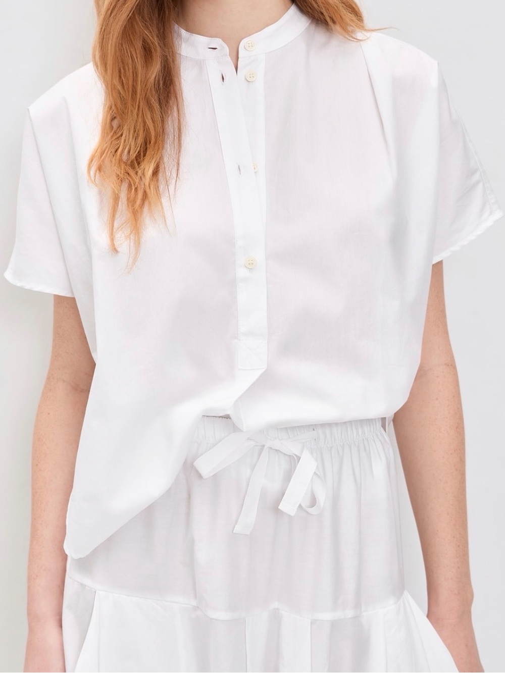 Jamie Haller Almafi Shell Top Shirt White Small